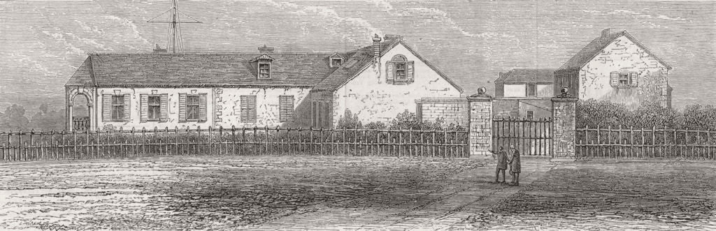 ST HELENA. Longwood house-of Napoleon I 1873 old antique vintage print picture